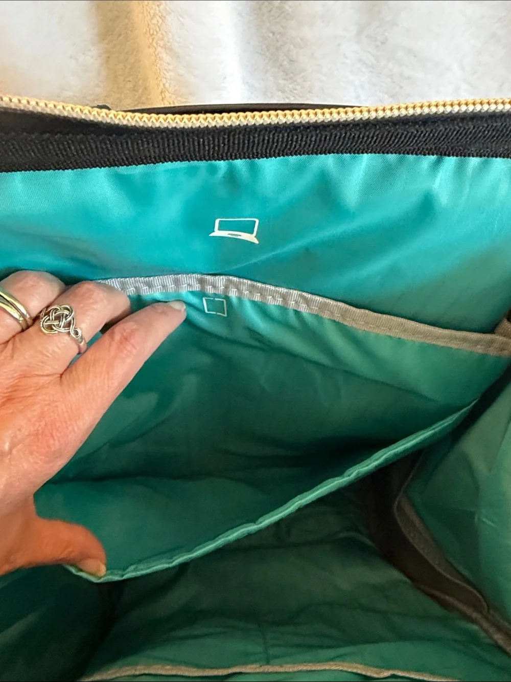 Black Backpack/ Laptop Tote - Versatile Travel & Work Bag